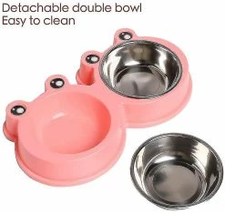 Unbranded Dog Cat Double Bowls Premium En Acier Inoxydable Pet Bowls 7 Unbranded Dog Cat Double Bowls Premium En Acier Inoxydable Pet Bowls -Pet Soin 544807855 max