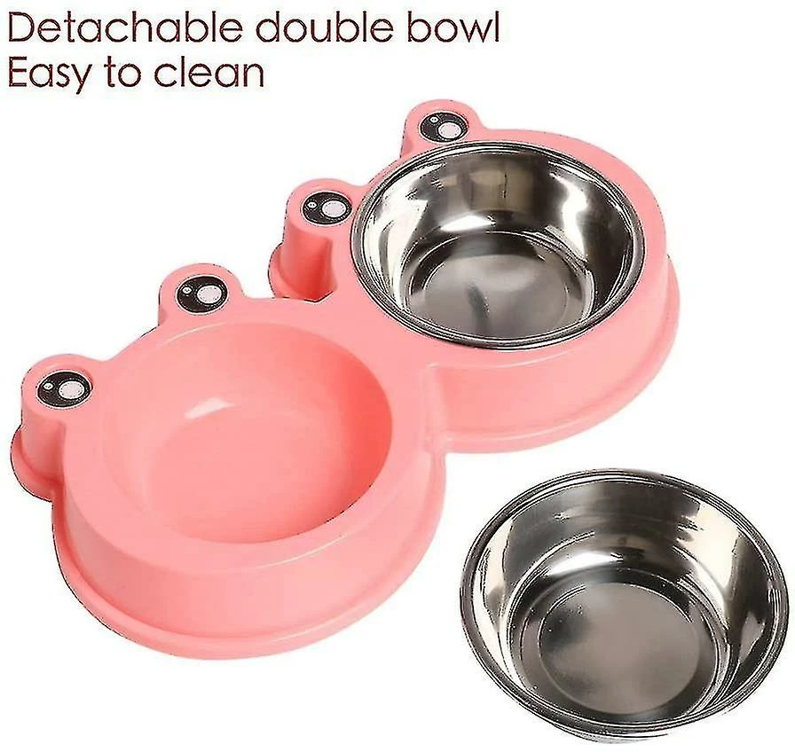 Unbranded Dog Cat Double Bowls Premium En Acier Inoxydable Pet Bowls 3 Unbranded Dog Cat Double Bowls Premium En Acier Inoxydable Pet Bowls – Image 3