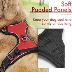AFFINEST No-Pull Dog Harnais Rembourré Réglable Vet Harnais Pour Gros Chiens Dressage Ou Marche HZYali-66 -Pet Soin 546010281 max