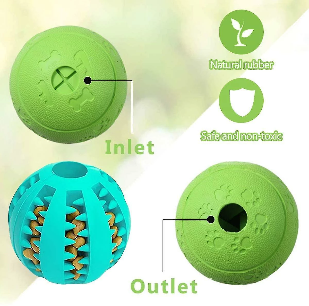 Unbranded Dog Puzzle Toys Ball 2pack Nontoxic Durable Interactif Dog Treat Ball Toys Pour Chiot Petit Grand Chien Dents Nettoyage / Dog Treat Puzzle / Iq Training 3 Unbranded Dog Puzzle Toys Ball 2pack Nontoxic Durable Interactif Dog Treat Ball Toys Pour Chiot Petit Grand Chien Dents Nettoyage / Dog Treat Puzzle / Iq Training – Image 3