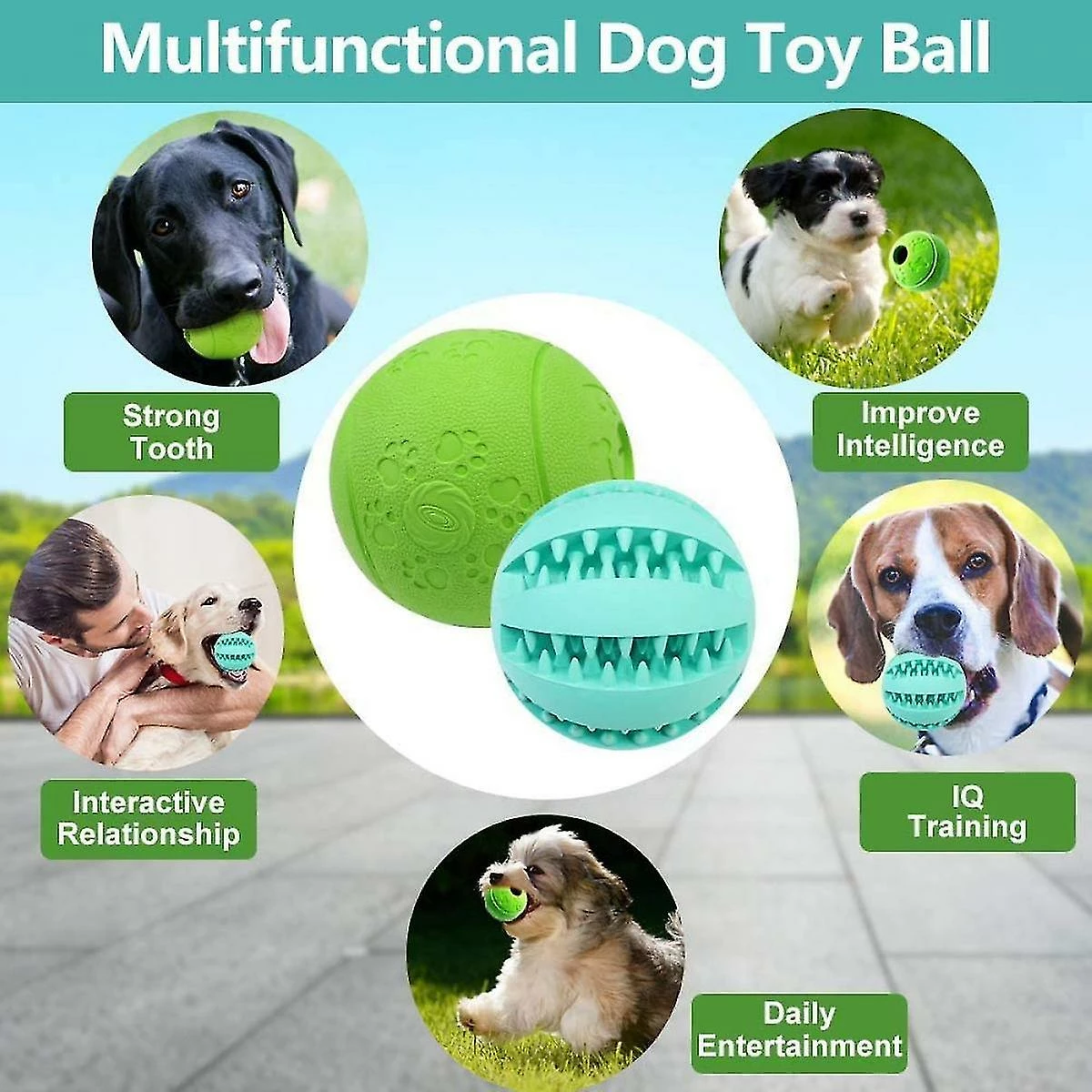 Unbranded Dog Puzzle Toys Ball 2pack Nontoxic Durable Interactif Dog Treat Ball Toys Pour Chiot Petit Grand Chien Dents Nettoyage / Dog Treat Puzzle / Iq Training 4 Unbranded Dog Puzzle Toys Ball 2pack Nontoxic Durable Interactif Dog Treat Ball Toys Pour Chiot Petit Grand Chien Dents Nettoyage / Dog Treat Puzzle / Iq Training – Image 4