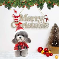 Lifepieces Dog Cat Christmas Costumewinter Hoodies Cape Pet Clothing Red Plaid Christmas Pet Clothes Warm Dog Costume Red1pc 7 Lifepieces Dog Cat Christmas Costumewinter Hoodies Cape Pet Clothing Red Plaid Christmas Pet Clothes Warm Dog Costume Red1pc -Pet Soin 550178595 max