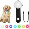 Boom Led Light Up Collar Dog Suspension Rechargeable Étanche 4 Modes Couleur Réglable Sur Collier Laisse, Noir