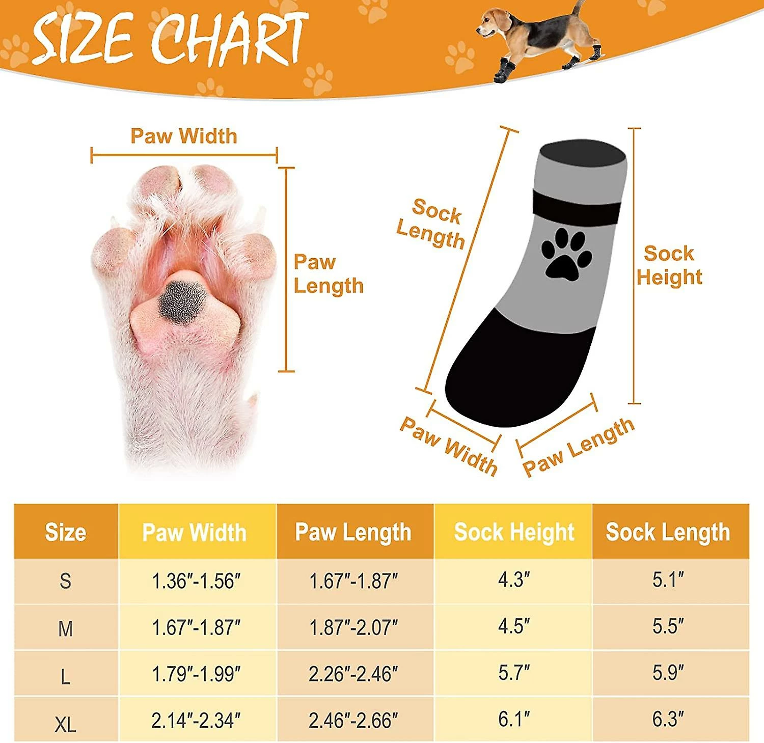 Anti Slip Dog Socks - Bottes De Chien D’extérieur Waterproof Dog Shoes Paw Protector 2 Anti Slip Dog Socks - Bottes De Chien D’extérieur Waterproof Dog Shoes Paw Protector – Image 2