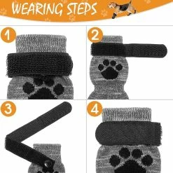 Anti Slip Dog Socks - Bottes De Chien D’extérieur Waterproof Dog Shoes Paw Protector 9 Anti Slip Dog Socks - Bottes De Chien D’extérieur Waterproof Dog Shoes Paw Protector -Pet Soin 550884663 max
