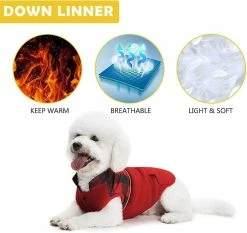 Dog Winter Coat Jackets Fleece Dog Cold Weather Coat Avec Côté Imperméable à L’eau - Pet Reversible Cold Weather -Pet Soin 550884826 max