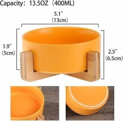 Sl Chang Jaune Pet Dog And Cat Bowls Ceramic Dog Cat Bowls Bamboo Stand - Lave-vaisselle Et Facile à Nettoyer 5 Sl Chang Jaune Pet Dog And Cat Bowls Ceramic Dog Cat Bowls Bamboo Stand - Lave-vaisselle Et Facile à Nettoyer -Pet Soin 554956744 max