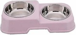 Sl Chang Double Dog Bowl, Antidérapant, Acier Inoxydable Ensemble De Bols Alimentaires Polyvalents Bol D’alimentation Polyvalent -Pet Soin 554956916 max