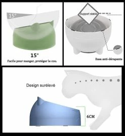 Sl Chang 400ml Cat Bowl En Acier Inoxydable Pet Bowl Anti-slip Anti-spill Base Caoutchouc Mat Grand Dog Bowl Noir 7 Sl Chang 400ml Cat Bowl En Acier Inoxydable Pet Bowl Anti-slip Anti-spill Base Caoutchouc Mat Grand Dog Bowl Noir -Pet Soin 554957174 max