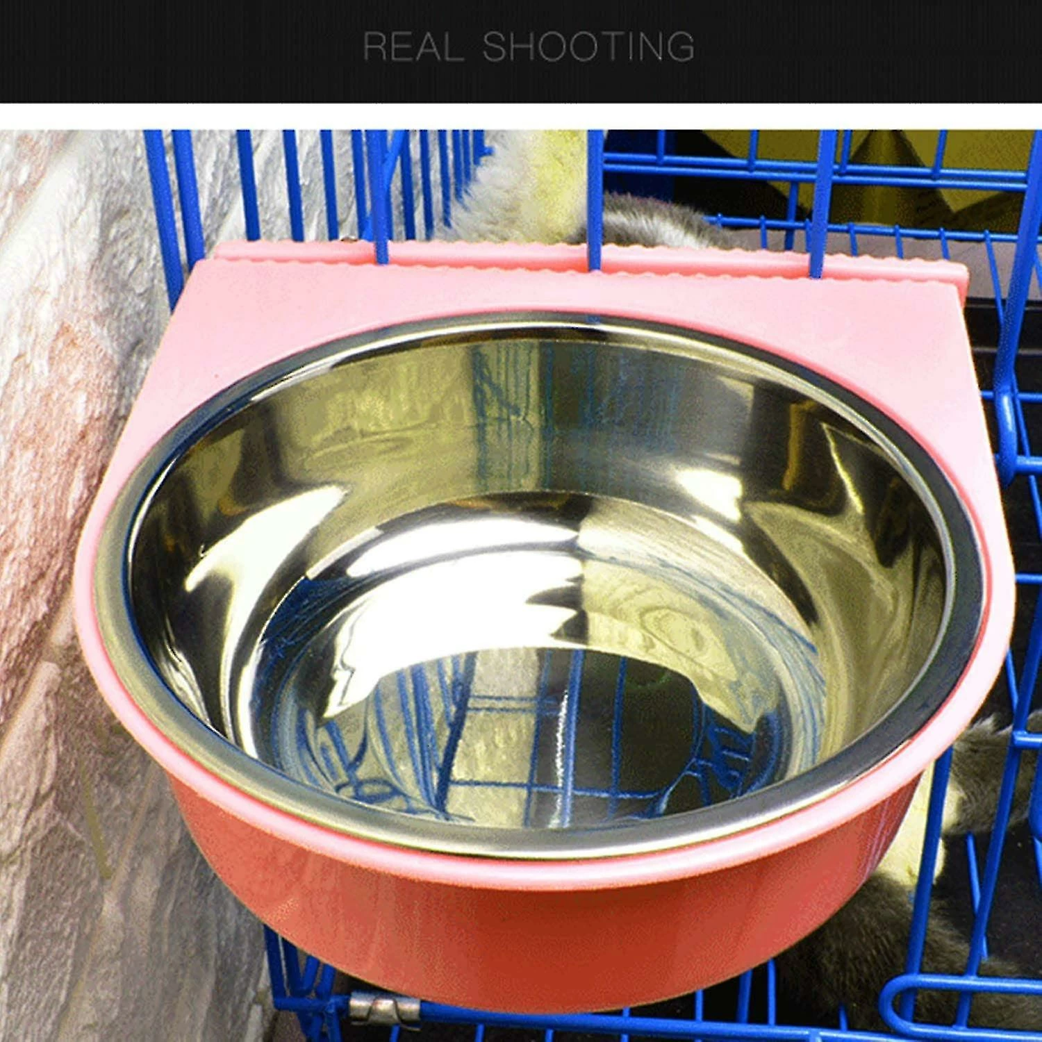 Sl Chang Dog Bowl, Amovible En Acier Inoxydable Eau Aliment Feeder Bowls Cage Coop Cup Pour Chat Puppy Bird Animaux De Compagnie 3 Sl Chang Dog Bowl, Amovible En Acier Inoxydable Eau Aliment Feeder Bowls Cage Coop Cup Pour Chat Puppy Bird Animaux De Compagnie – Image 3