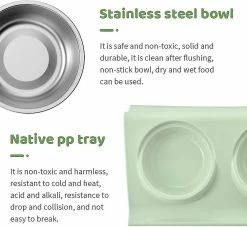 Sl Chang Cat Dog Bowl, Pet Bowl Set, Portable Dog Cat Bowl, Basic Cat Bowl, Avec Double Inoxydable 7 Sl Chang Cat Dog Bowl, Pet Bowl Set, Portable Dog Cat Bowl, Basic Cat Bowl, Avec Double Inoxydable -Pet Soin 554959128 max