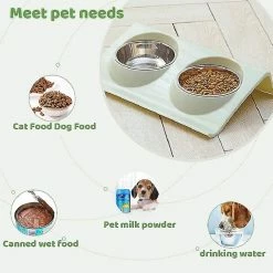 Sl Chang Cat Dog Bowl, Pet Bowl Set, Portable Dog Cat Bowl, Basic Cat Bowl, Avec Double Inoxydable 8 Sl Chang Cat Dog Bowl, Pet Bowl Set, Portable Dog Cat Bowl, Basic Cat Bowl, Avec Double Inoxydable -Pet Soin 554959170 max