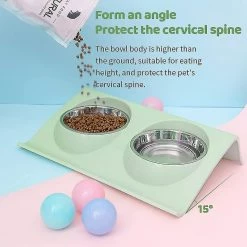 Sl Chang Cat Dog Bowl, Pet Bowl Set, Portable Dog Cat Bowl, Basic Cat Bowl, Avec Double Inoxydable 9 Sl Chang Cat Dog Bowl, Pet Bowl Set, Portable Dog Cat Bowl, Basic Cat Bowl, Avec Double Inoxydable -Pet Soin 554959243 max