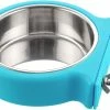Sl Chang Dog Bowl, Amovible En Acier Inoxydable Eau Aliment Feeder Bowls Cage Coop Cup Pour Chat Puppy Bird Animaux De Compagnie