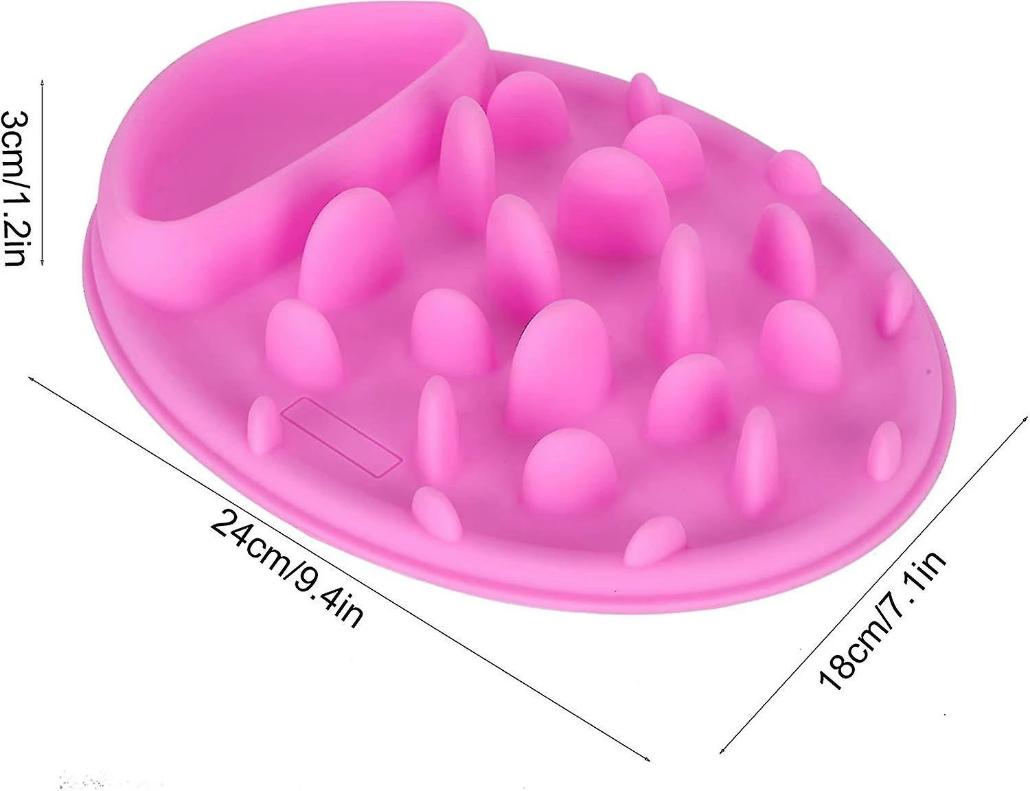 Sl Chang Slow Feeding Dog Bowl Anti-slip Silicone Slow Feeding Dog Bowl Pet Fun Feeder Bloat Stop Dog Food Bow 2 Sl Chang Slow Feeding Dog Bowl Anti-slip Silicone Slow Feeding Dog Bowl Pet Fun Feeder Bloat Stop Dog Food Bow – Image 2