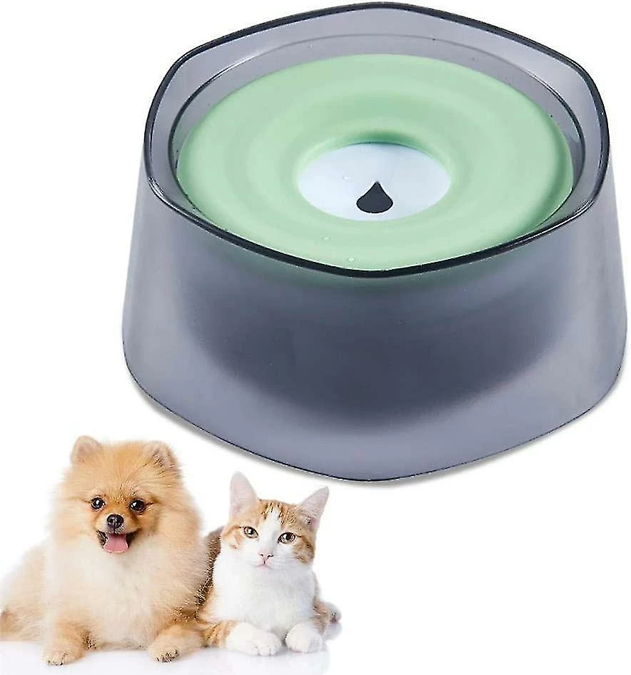 Sl Chang Dog Cat Water Bowl, Bol D’eau Imperméable Pour Animaux De Compagnie 1400ml, Bol à Boire Antidérapant Anti-éclaboussures, Vert 1 Sl Chang Dog Cat Water Bowl, Bol D’eau Imperméable Pour Animaux De Compagnie 1400ml, Bol à Boire Antidérapant Anti-éclaboussures, Vert
