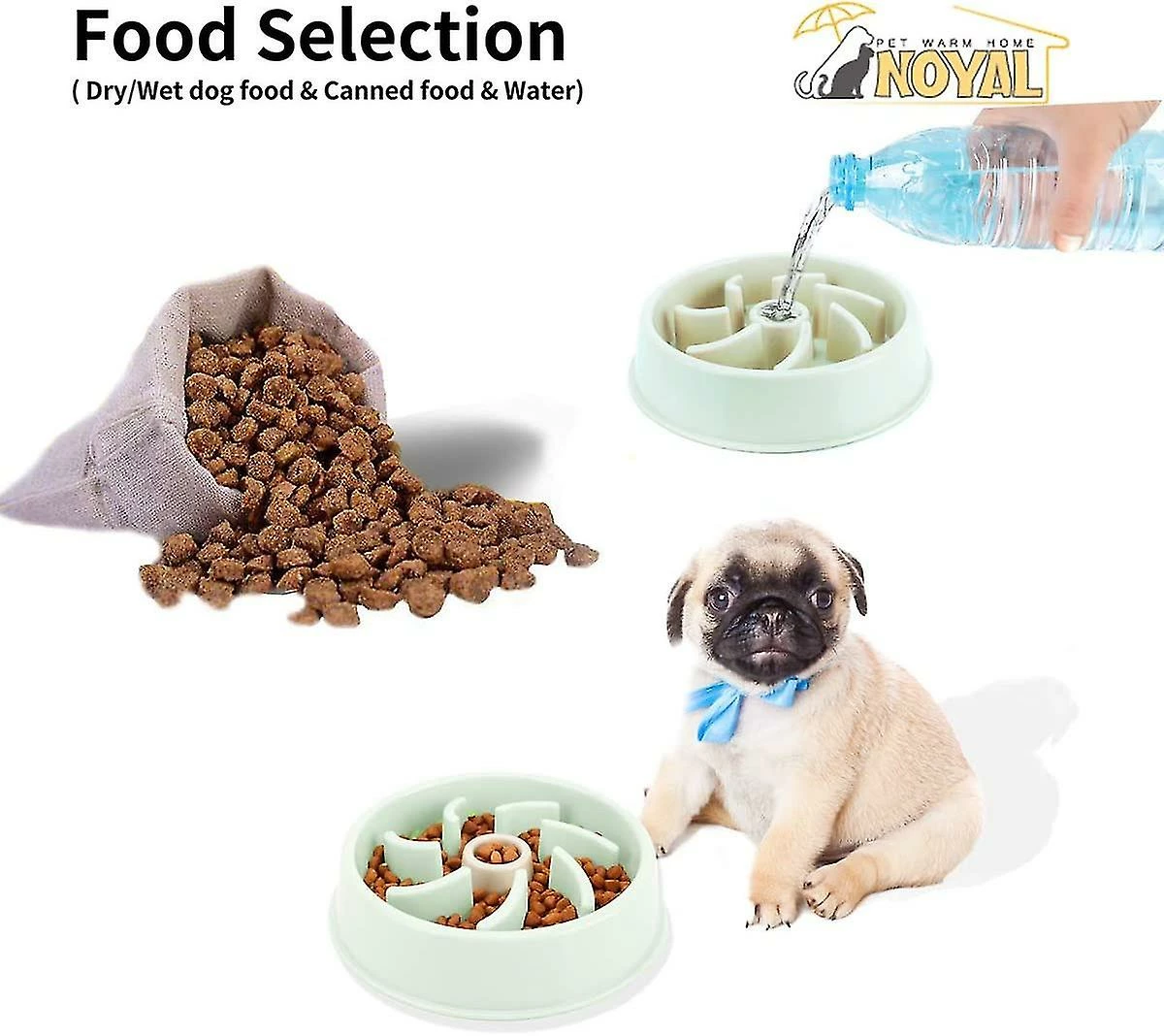 Sl Chang Dog Slow Feeder Bowl, Anti Slip Puzzle Bowl - Plats D’alimentation Anti-avalants Pour Animaux De Compagnie Slower Food 3 Sl Chang Dog Slow Feeder Bowl, Anti Slip Puzzle Bowl - Plats D’alimentation Anti-avalants Pour Animaux De Compagnie Slower Food – Image 3