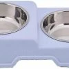 Sl Chang Double Dog Bowl, Antidérapant, Acier Inoxydable Ensemble De Bols Alimentaires Polyvalents Bol D’alimentation Polyvalent