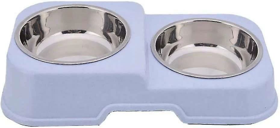 Sl Chang Double Dog Bowl, Antidérapant, Acier Inoxydable Ensemble De Bols Alimentaires Polyvalents Bol D’alimentation Polyvalent 1 Sl Chang Double Dog Bowl, Antidérapant, Acier Inoxydable Ensemble De Bols Alimentaires Polyvalents Bol D’alimentation Polyvalent
