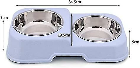 Sl Chang Double Dog Bowl, Antidérapant, Acier Inoxydable Ensemble De Bols Alimentaires Polyvalents Bol D’alimentation Polyvalent 3 Sl Chang Double Dog Bowl, Antidérapant, Acier Inoxydable Ensemble De Bols Alimentaires Polyvalents Bol D’alimentation Polyvalent – Image 3
