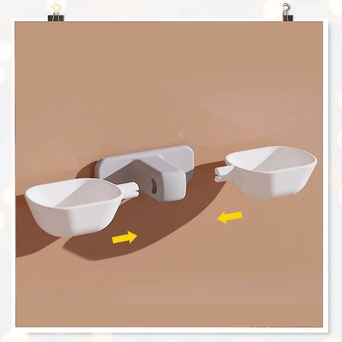 Sl Chang Cat Bowl Small Dog - Pet Set Support Mural à Double Bol Surélevé Avec Support Surélevé, Eau Alimentaire Antidérapante 4 Sl Chang Cat Bowl Small Dog - Pet Set Support Mural à Double Bol Surélevé Avec Support Surélevé, Eau Alimentaire Antidérapante – Image 4