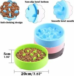 Sl Chang Slow Feeding Dog Bowl Slow Feeding Dog Bowl Les Mangeoires Et Les Buveurs Pour Chiens Favorisent Une Alimentation Saine -Pet Soin 554966730 max