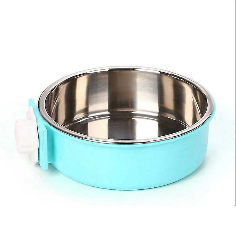 Sl Chang Crate Dog Bowl, Acier Inoxydable Amovible Hanging Food Water Bowl Crate Coop Cup, Pet Cage Bowls Wit 1 Sl Chang Crate Dog Bowl, Acier Inoxydable Amovible Hanging Food Water Bowl Crate Coop Cup, Pet Cage Bowls Wit