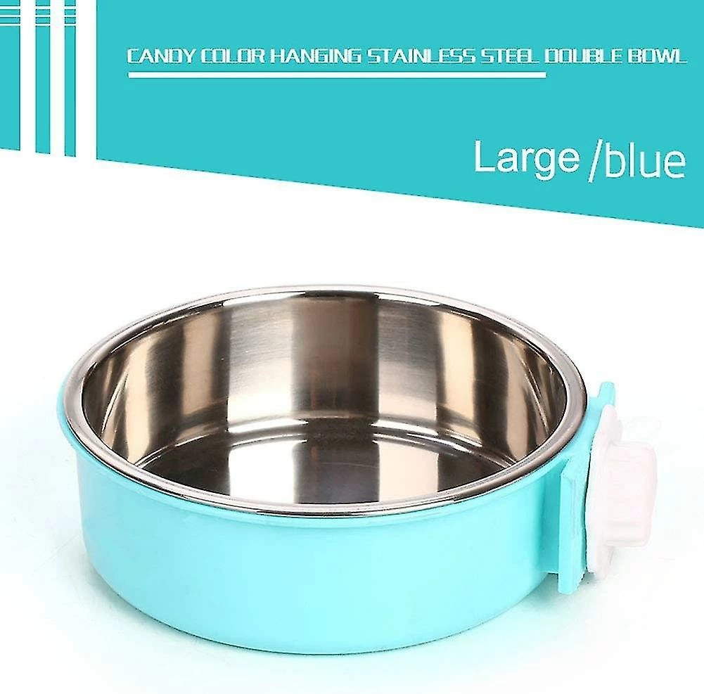Sl Chang Crate Dog Bowl, Acier Inoxydable Amovible Hanging Food Water Bowl Crate Coop Cup, Pet Cage Bowls Wit 3 Sl Chang Crate Dog Bowl, Acier Inoxydable Amovible Hanging Food Water Bowl Crate Coop Cup, Pet Cage Bowls Wit – Image 3