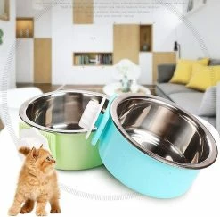 Sl Chang Crate Dog Bowl, Acier Inoxydable Amovible Hanging Food Water Bowl Crate Coop Cup, Pet Cage Bowls Wit 9 Sl Chang Crate Dog Bowl, Acier Inoxydable Amovible Hanging Food Water Bowl Crate Coop Cup, Pet Cage Bowls Wit -Pet Soin 554967447 max