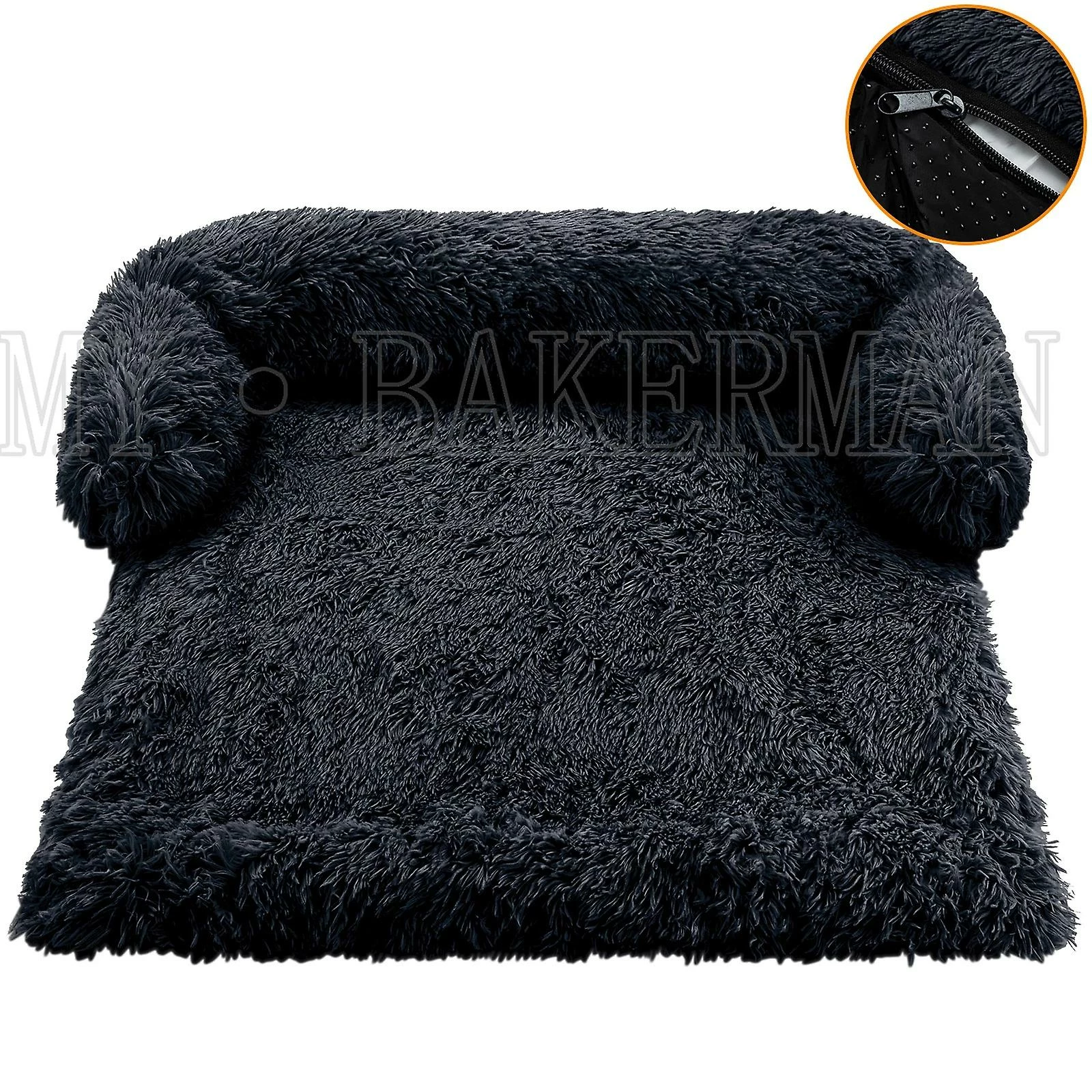 Arysiedder Dog Pet Dog Bed Pet Sofa Protection Peluche Dog Pad Dog Sofa, Pet Furniture Canapé Cover Avec Coussin De Cou Doux, Lavable En Machine, Gris 3 Arysiedder Dog Pet Dog Bed Pet Sofa Protection Peluche Dog Pad Dog Sofa, Pet Furniture Canapé Cover Avec Coussin De Cou Doux, Lavable En Machine, Gris – Image 3