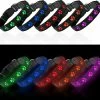 Sl Chang Light Up Dog Collar Rechargeable, Led Dog Collar Light Avec Batterie Longue Durée Clignotant Pvc Cuir Dog Collar Lumières Réglables