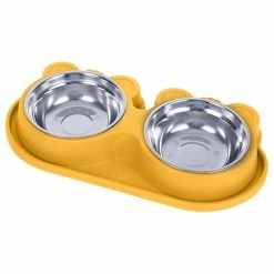 Fupo Cat Bowl Dog Bowl Anti-renversement Rice Bowl Pet Drinking Water Bowl Dog Food Bowl Double Bowl -Pet Soin 558535059 max