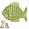 Unbranded Pet Slow Feeder Dog Lick Mat Alternative Amusante Aux Bols Pour Chiens à Alimentation Lente, Snuffle Mat Dog Bowls Fish-