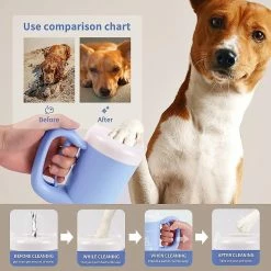 Giveuphesit Dog Paw Cleaner Cup Muddy Paw Cleaner Pour Petits Chiens Chats Semi Automatique Portable Laveuse De Pieds Pet Paw Cleaner -Pet Soin 562876753 max