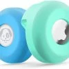 Unbranded Airtag Dog Collar Holder [2 Pack] Silicone Waterproof Protective Air, Pet Anti-lost Locator Case