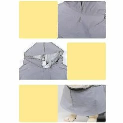 Unbranded Seeunique Dog Imperméables Pour Chiens Avec Bande Réfléchissante à Capuche, Veste De Poncho De Pluie -Pet Soin 563771283 max
