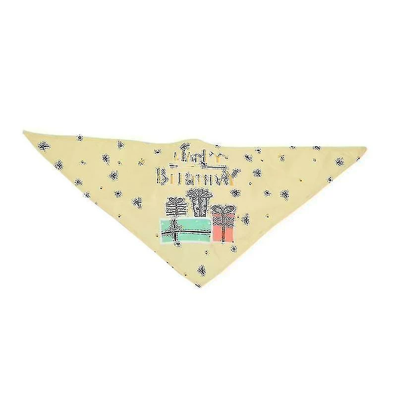Unbranded Joyeux Anniversaire Triangle Écharpe De Chien , Dog Party Suppliesyellow 1 Unbranded Joyeux Anniversaire Triangle Écharpe De Chien , Dog Party Suppliesyellow