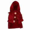 Unbranded Tflycq Winter Pet Clothes Lovely Hooded Coat Woolen Cloth Warm Costumes For Dog Puppy (red, Xs)