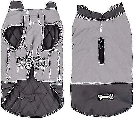 Unbranded Tflycq Waterproof Dog Coat Winter Warm Jacket Vest,windproof Snowsuit Dog Clothes Outfit Grey 1 Unbranded Tflycq Waterproof Dog Coat Winter Warm Jacket Vest,windproof Snowsuit Dog Clothes Outfit Grey