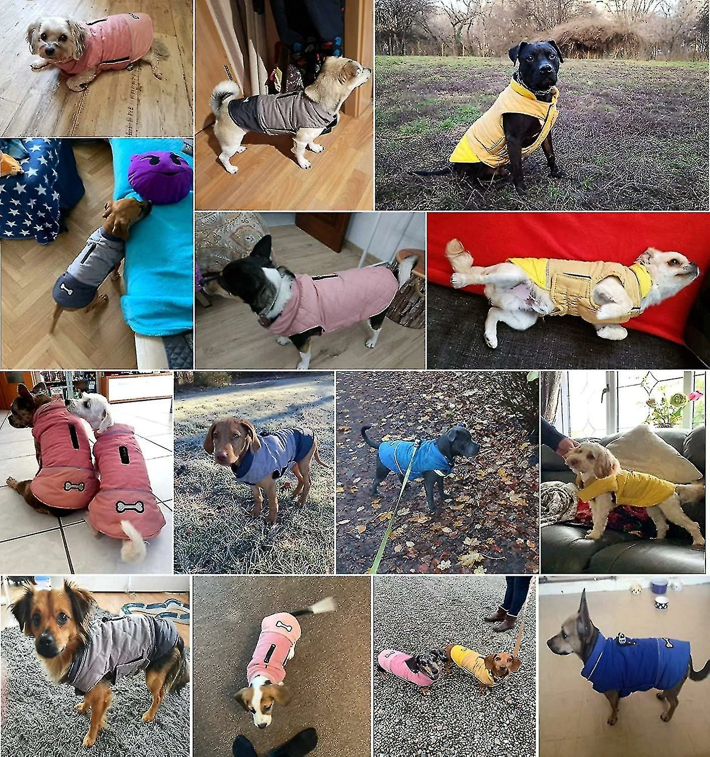 Unbranded Tflycq Waterproof Dog Coat Winter Warm Jacket Vest,windproof Snowsuit Dog Clothes Outfit Grey 2 Unbranded Tflycq Waterproof Dog Coat Winter Warm Jacket Vest,windproof Snowsuit Dog Clothes Outfit Grey – Image 2