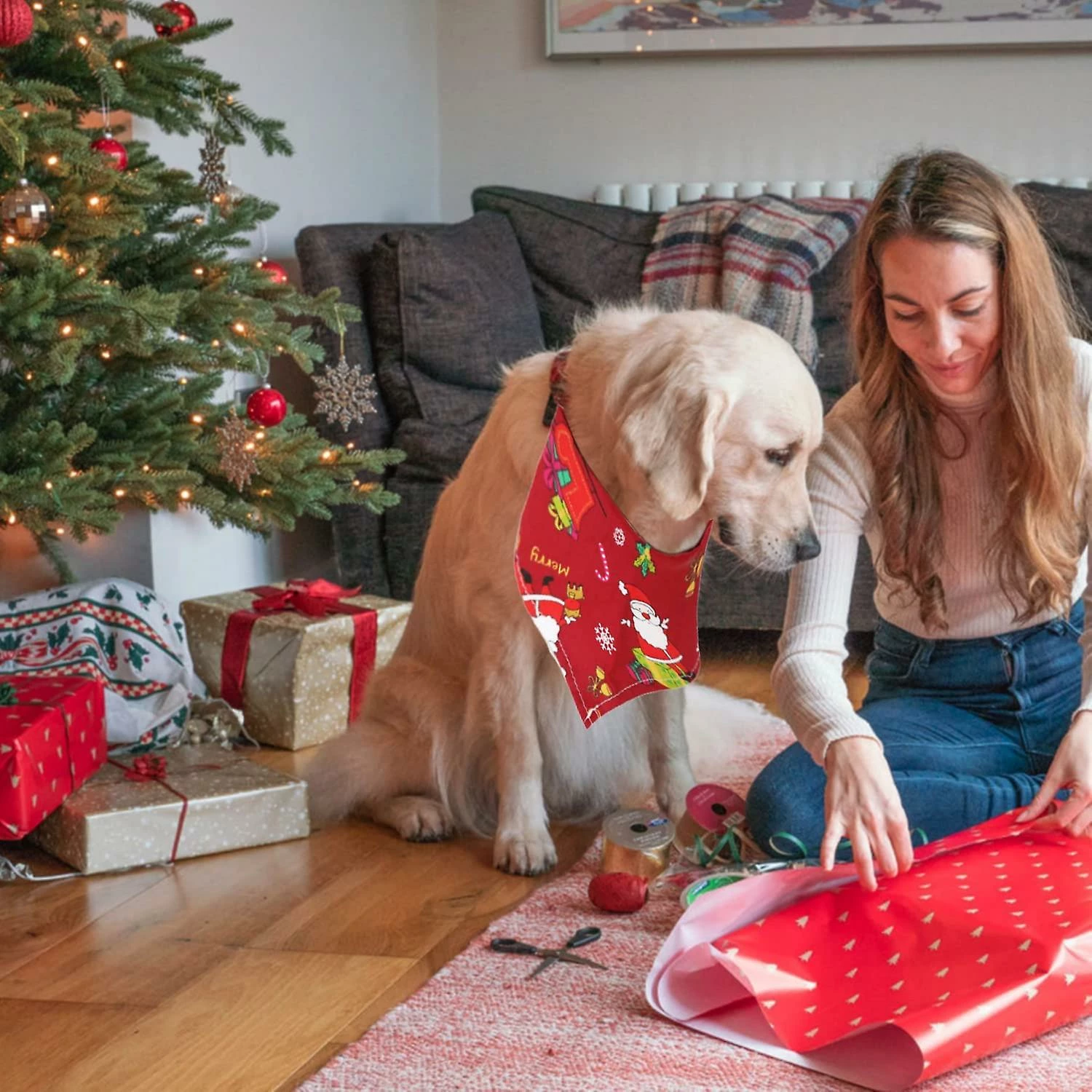Unbranded Christmas Dog Bandanas, 3 Pack Christmas Pet Scarf Xmas Dog Santa Outfits Triangle Bibs, Pets Costume Accessories Bow Ties Decoration For Small Medium 3 Unbranded Christmas Dog Bandanas, 3 Pack Christmas Pet Scarf Xmas Dog Santa Outfits Triangle Bibs, Pets Costume Accessories Bow Ties Decoration For Small Medium – Image 3
