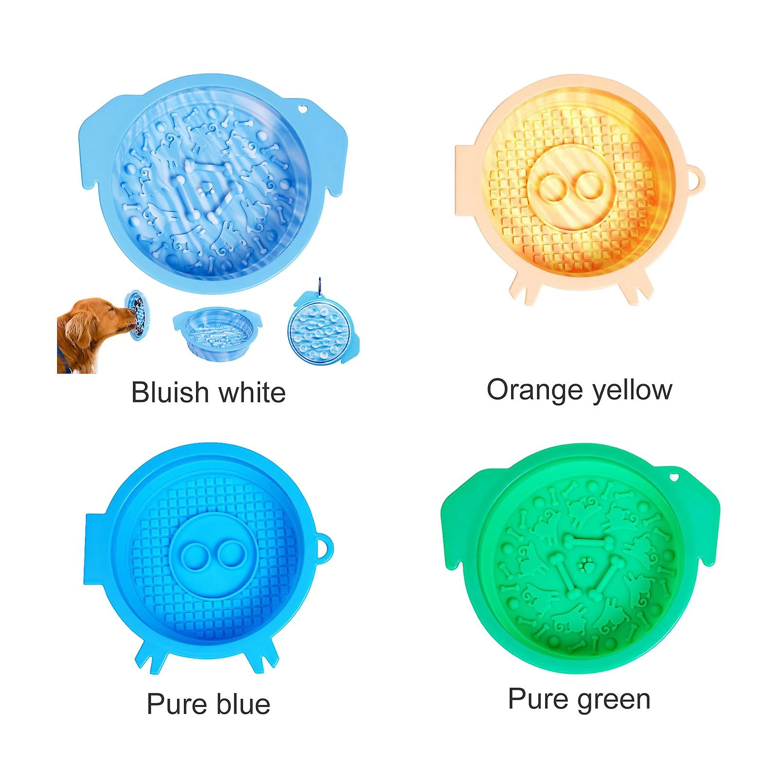 Favrison Dog Lick Bowl Pet Slow Food Bowl Portable Multifonctionnel Pet Lick Bowl Pliable Slow Food Bowl 4 Favrison Dog Lick Bowl Pet Slow Food Bowl Portable Multifonctionnel Pet Lick Bowl Pliable Slow Food Bowl – Image 4