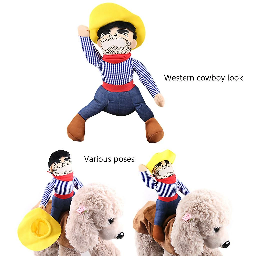 Unbranded Cowboy Rider Dog Costume Pour Petits à Grands Chiens Et Chats Vêtements Avec Pour Poupée Et 2 Unbranded Cowboy Rider Dog Costume Pour Petits à Grands Chiens Et Chats Vêtements Avec Pour Poupée Et – Image 2