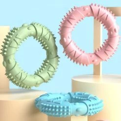 Unbranded Molar Jouet Interactif Dog Donut Toy Pour Indoor Dog Tpr Dog Donut Toy -Pet Soin 572190381 max