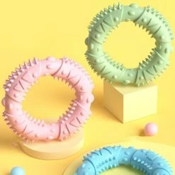 Unbranded Molar Jouet Interactif Dog Donut Toy Pour Indoor Dog Tpr Dog Donut Toy -Pet Soin 572190398 max