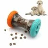 Unbranded Treat Dispensing Puzzle Toys Compatible With Small Dogs,interactive Chase,slow Feeder,to Improves Pets Digestion,barbell-shaped Dog Toys High Quality
