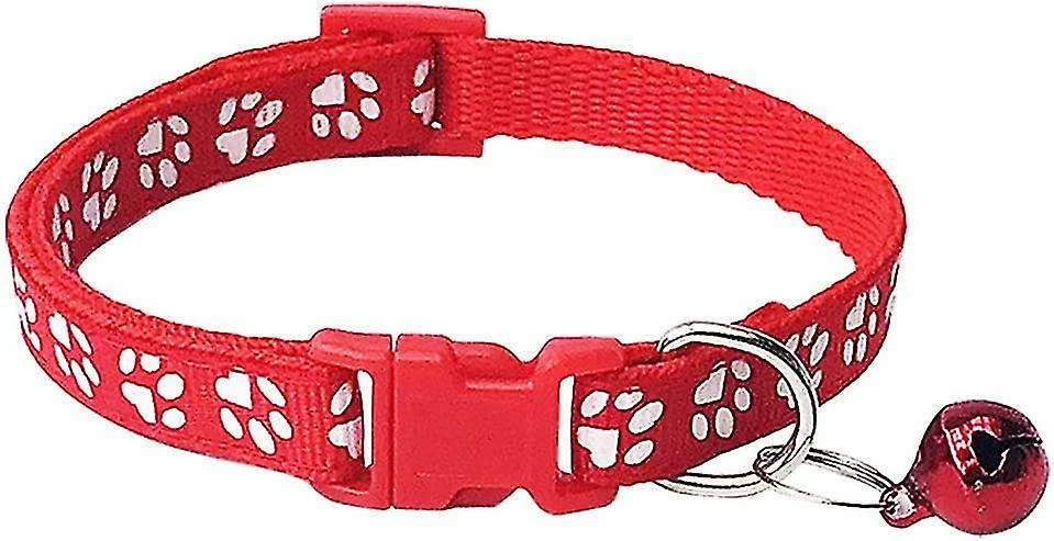 Unbranded 2-pcs Empreinte Et Collier De Chat Réfléchissant Avec Bell Basic Dog Cat Collar 3 Unbranded 2-pcs Empreinte Et Collier De Chat Réfléchissant Avec Bell Basic Dog Cat Collar – Image 3