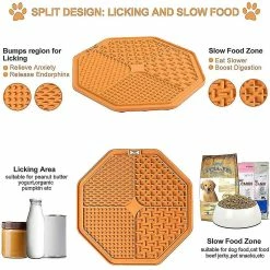 Unbranded 2 Pcs Dog Cat Lick Pad, Slow Feeder Licking Mat Pad Pour L’anxiété Du Chien Re -Pet Soin 572636692 max