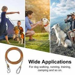 Unbranded Pet Heavy Duty Reflective Dog Leash Lead Runner Pour Chiens 7 Unbranded Pet Heavy Duty Reflective Dog Leash Lead Runner Pour Chiens -Pet Soin 572637091 max