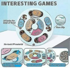 Qeen Dog Puzzle Slow Feeder Toy, Puppy Snack Distributeur Slow Feeder Bowl Dog Toy, Dog Brain Game Feeder -Pet Soin 572861621 max